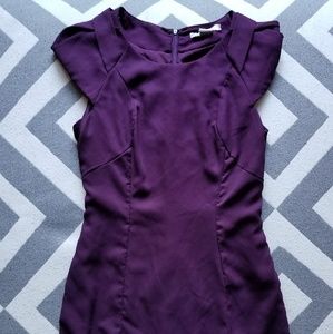 Small purple fitted dress